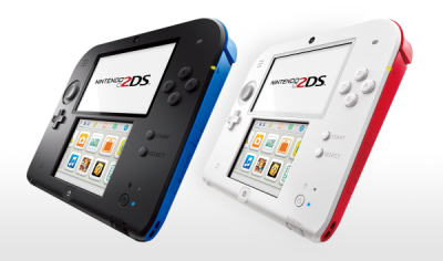 Nintendo 2DS black and white