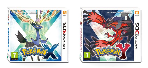 Pokemon X and Pokemon Y boxes